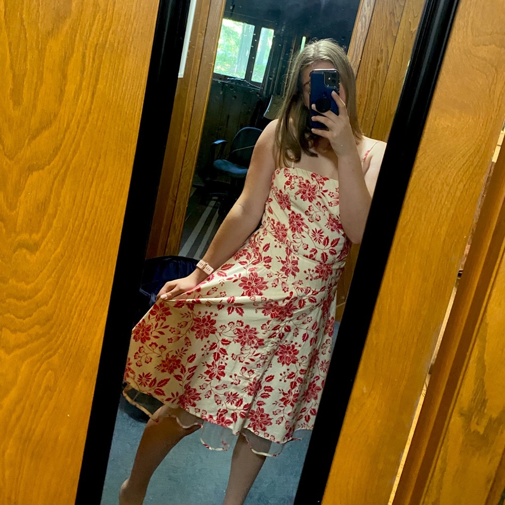 vintage floral sundress
